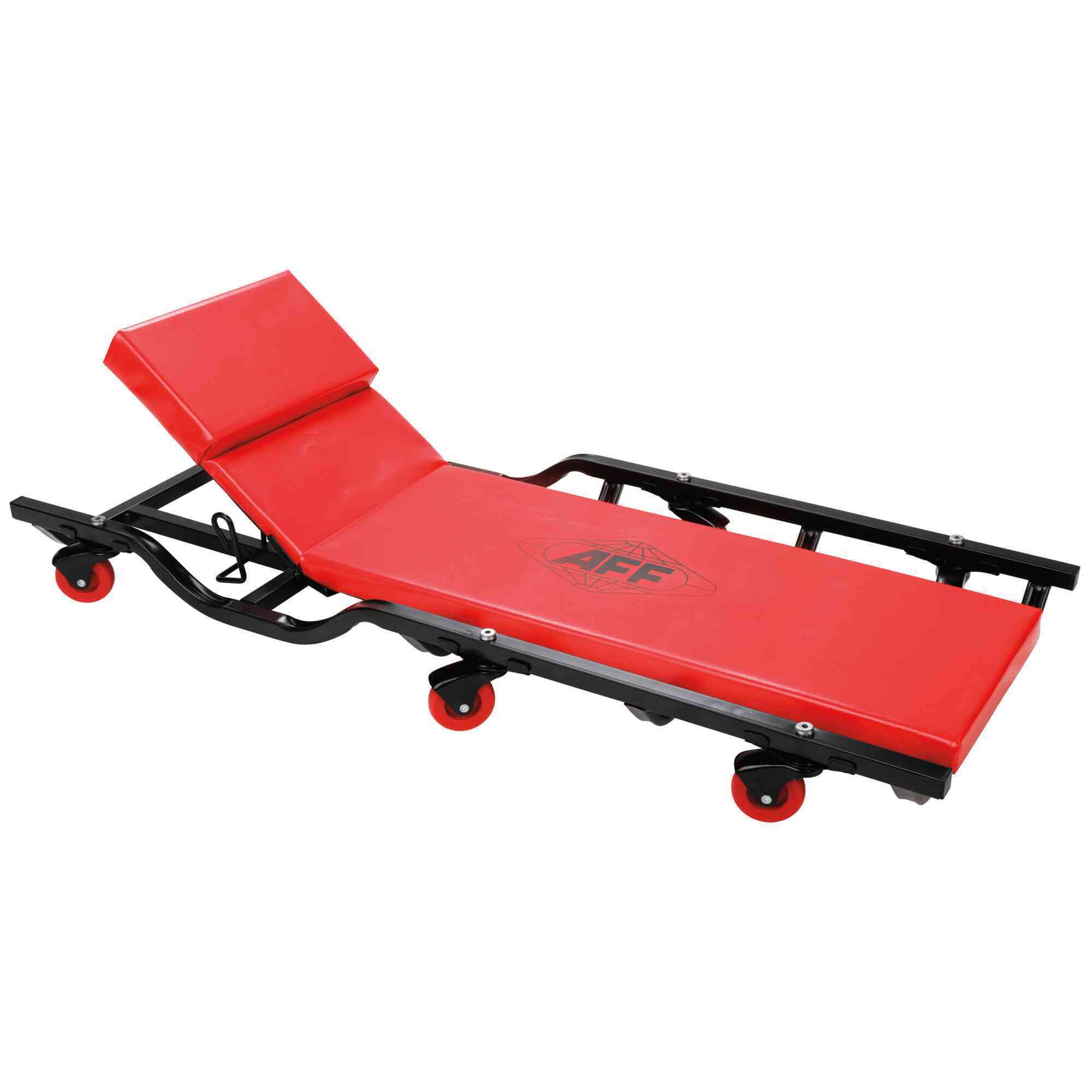 American Forge & Foundry - Mechanic's Creeper w/ Shoulder Drops & Adjustable Angle Headrest - 40" - 6 Wheel - 400 Lbs. Capacity - Model # 3908A